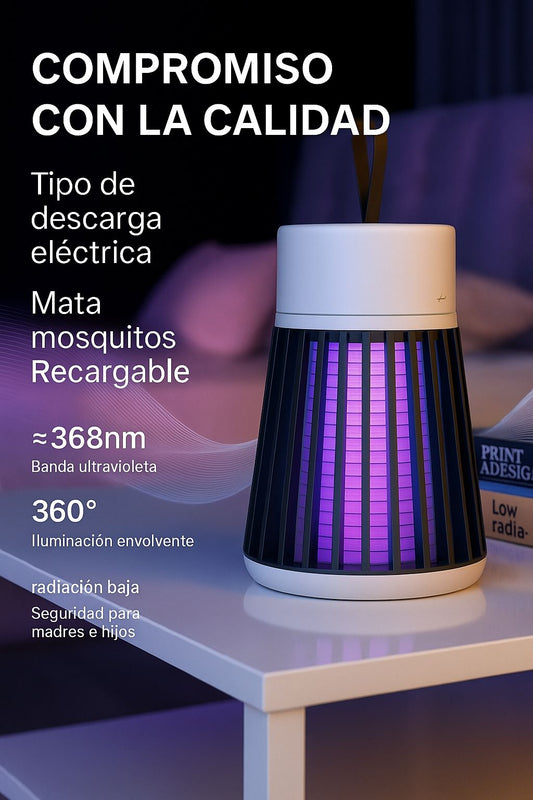 Lámpara Anti Mosquitos - Para Mesas de Noche 🦟 (Pequeña)